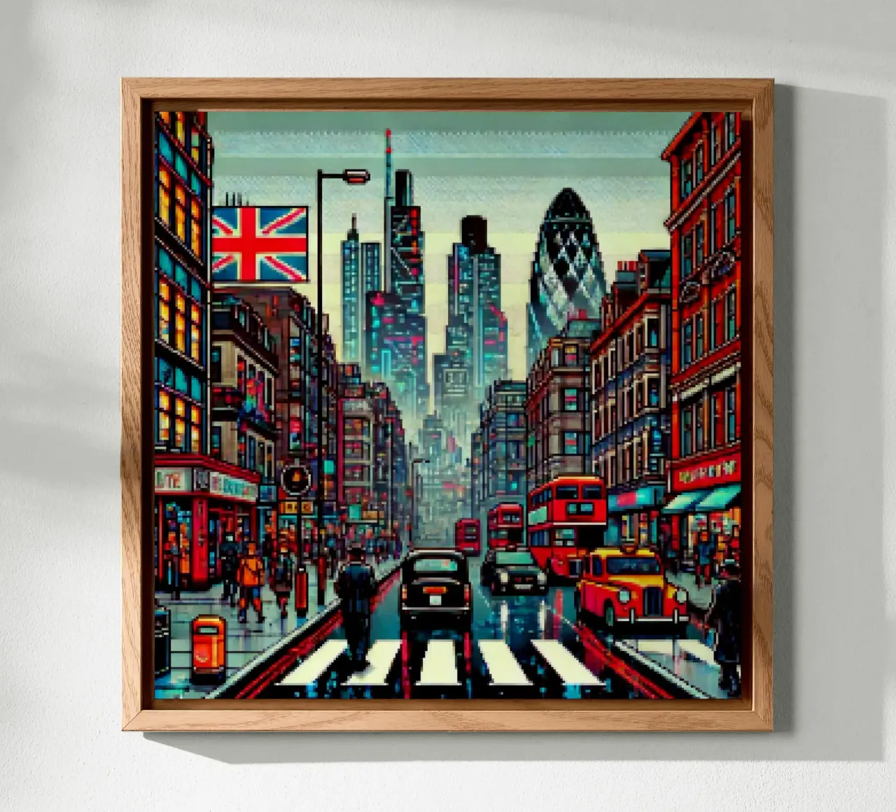London - Pixelart alu-dibond by pixelart