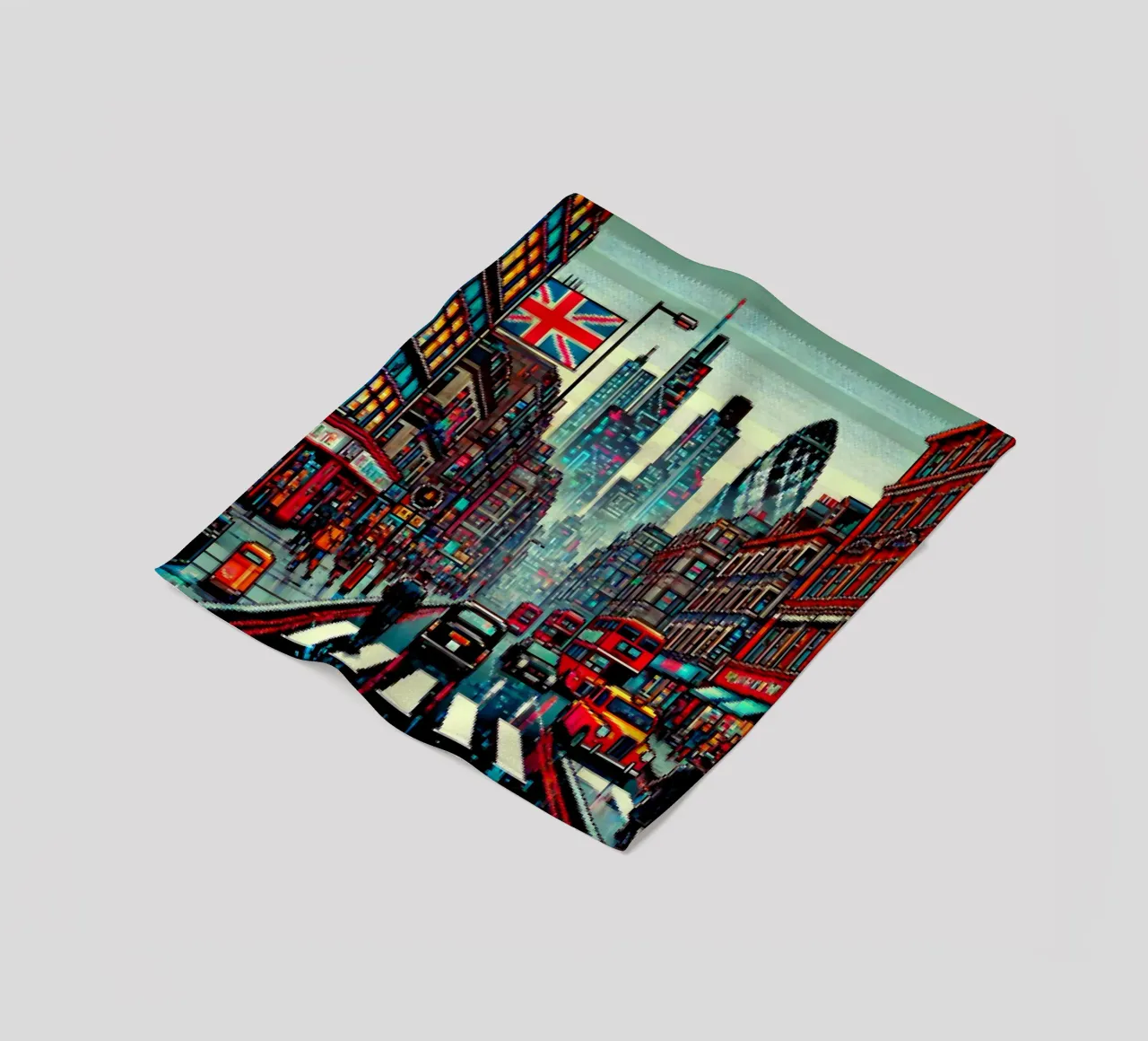 Londra - Pixelart coperta in pile da pixelart