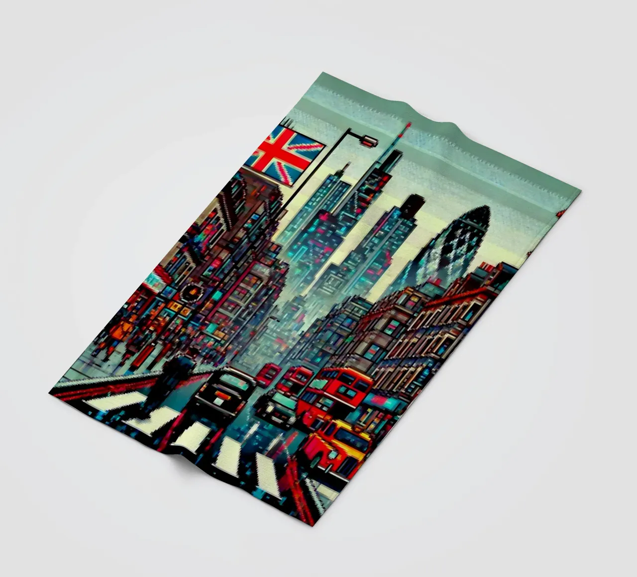 Londra - Pixelart coperta in pile da pixelart