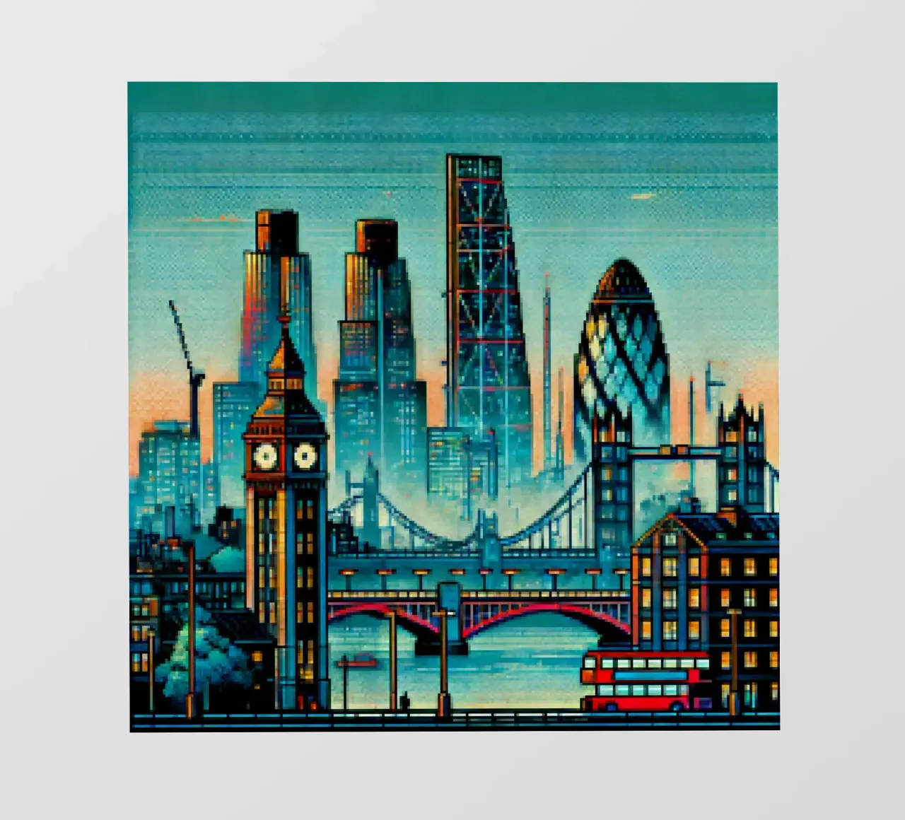 Londra - Pixelart pellicola backlit da pixelart