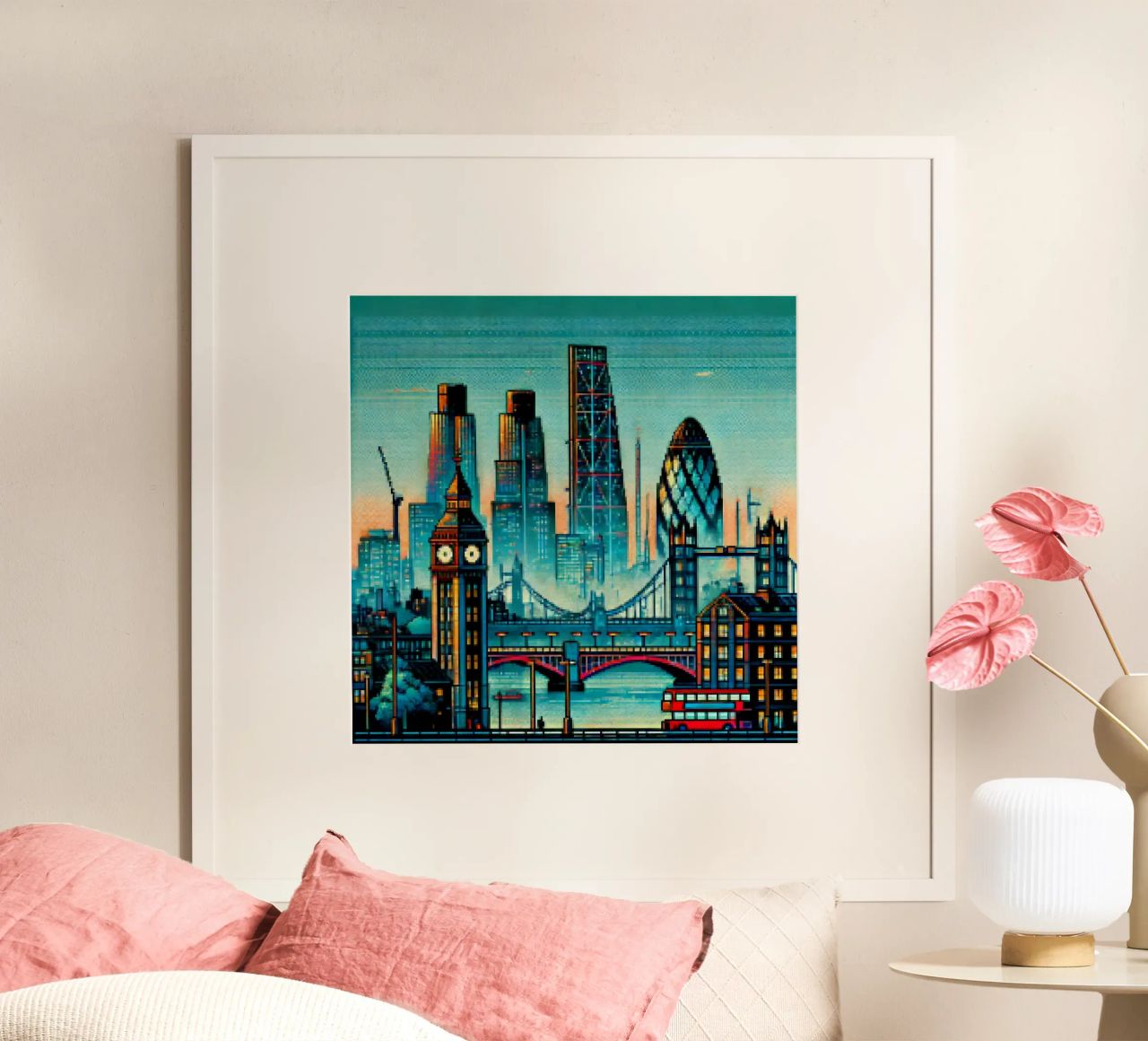 London - Pixelart poster by pixelart