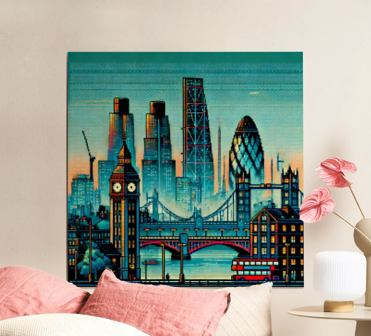 London - Pixelart poster by pixelart