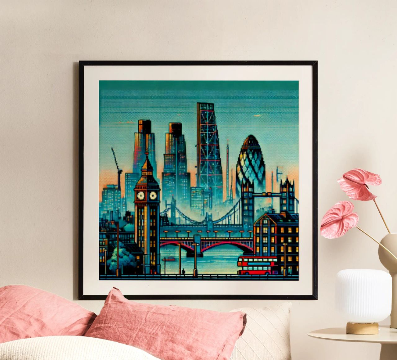 London - Pixelart poster by pixelart