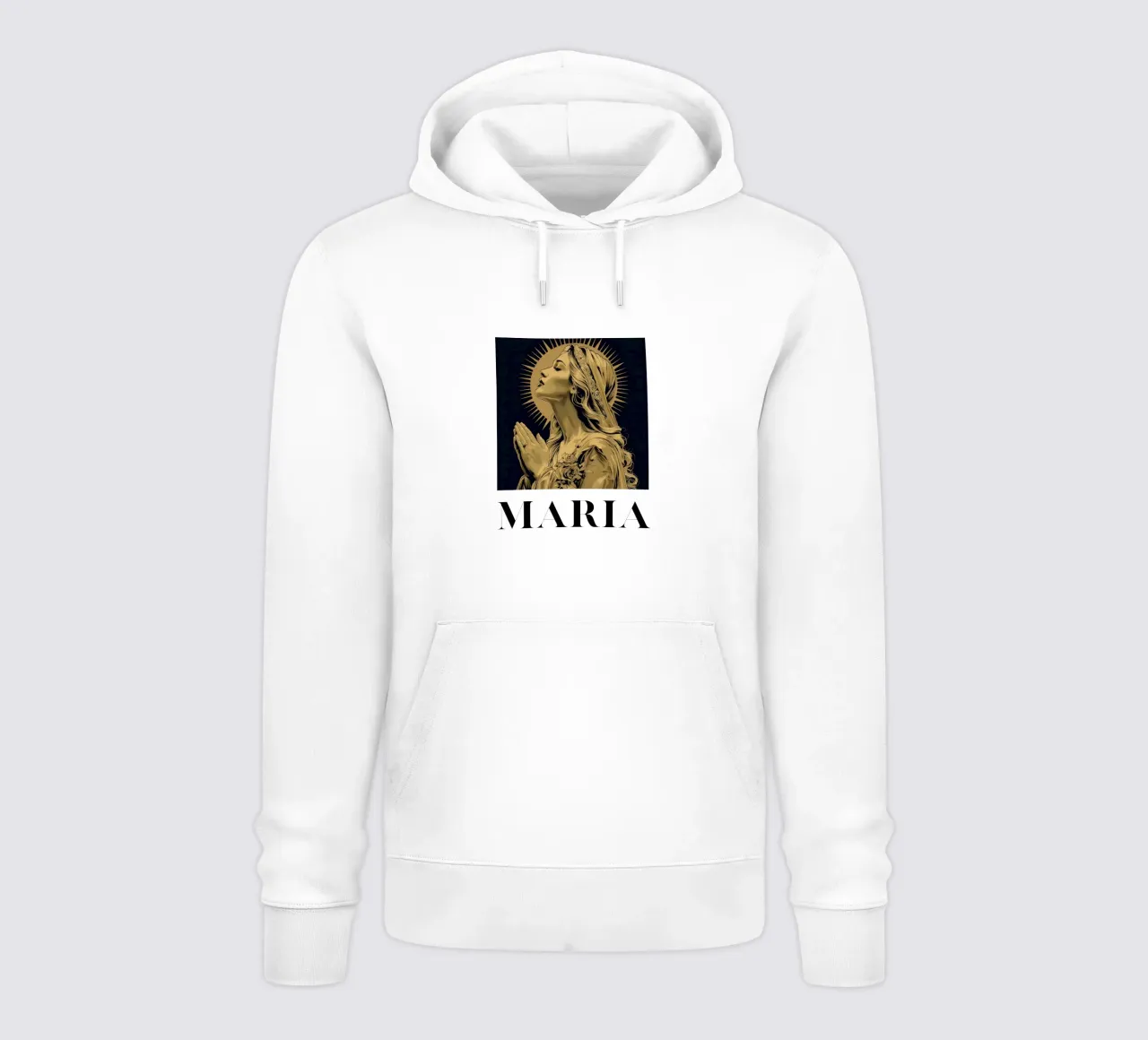 Maria - Misericordia radiosa felpa con cappuccio da Nikis Art Studio