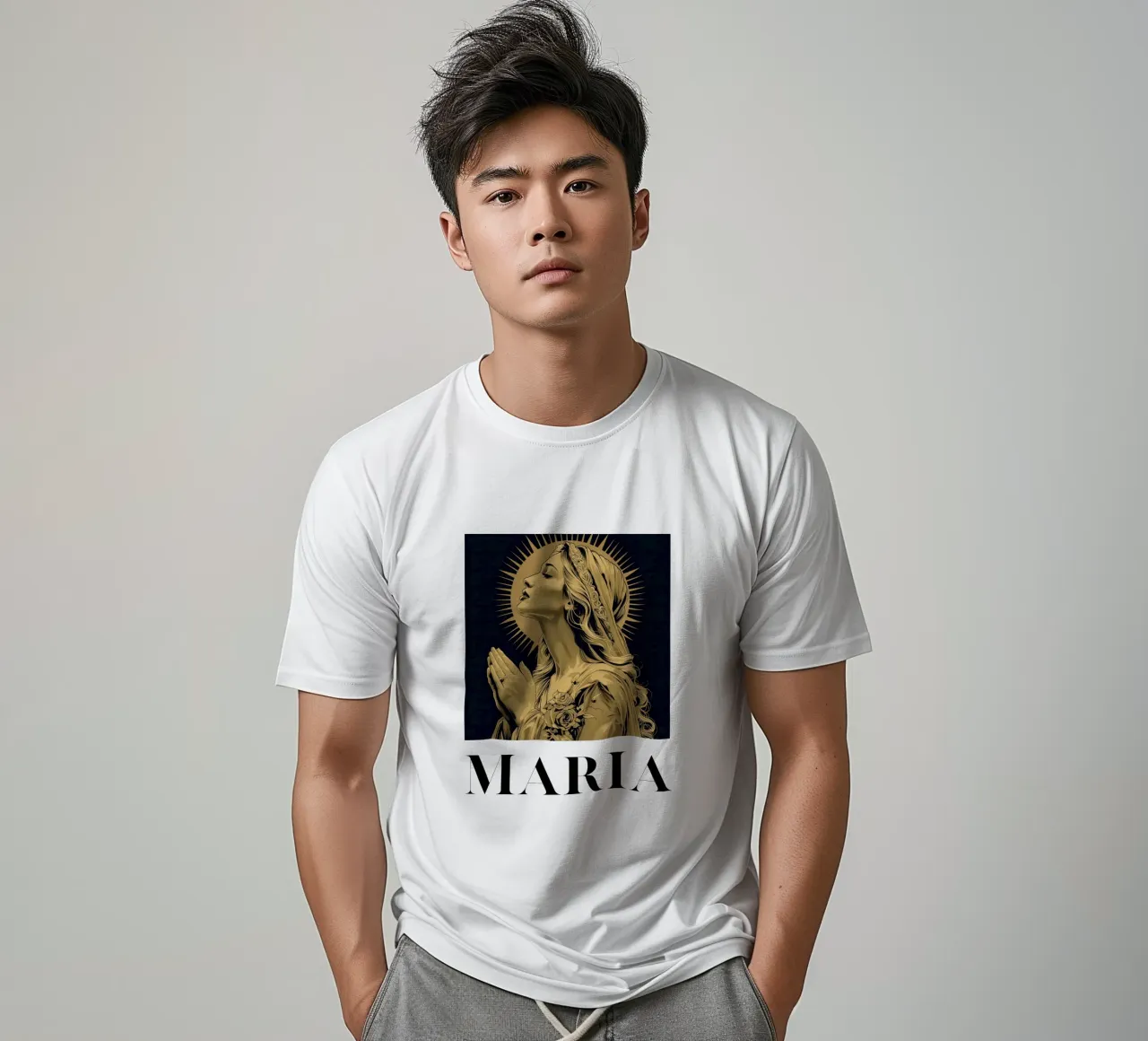 Maria - Misericordia radiosa t-shirt da Nikis Art Studio