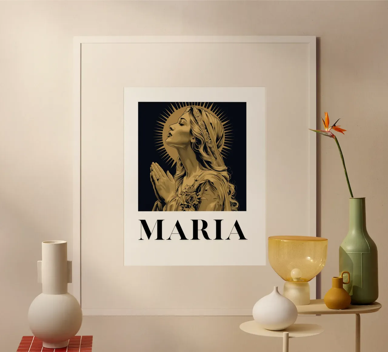 Maria - Misericordia radiosa carta hahnemühle da Nikis Art Studio