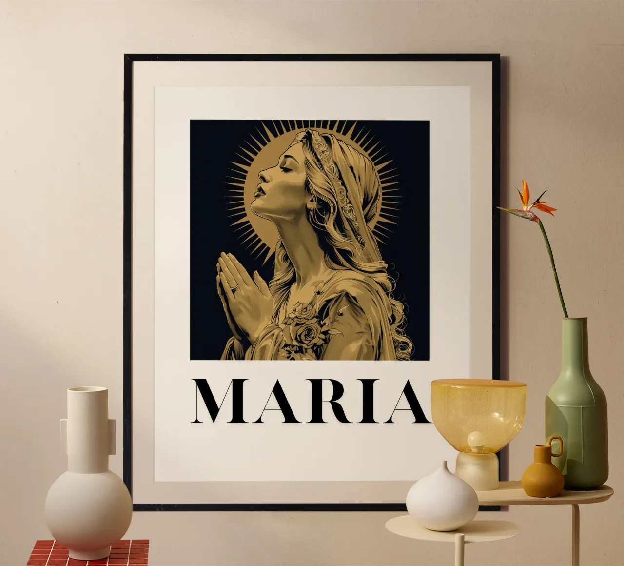 Maria - Misericordia radiosa carta hahnemühle da Nikis Art Studio
