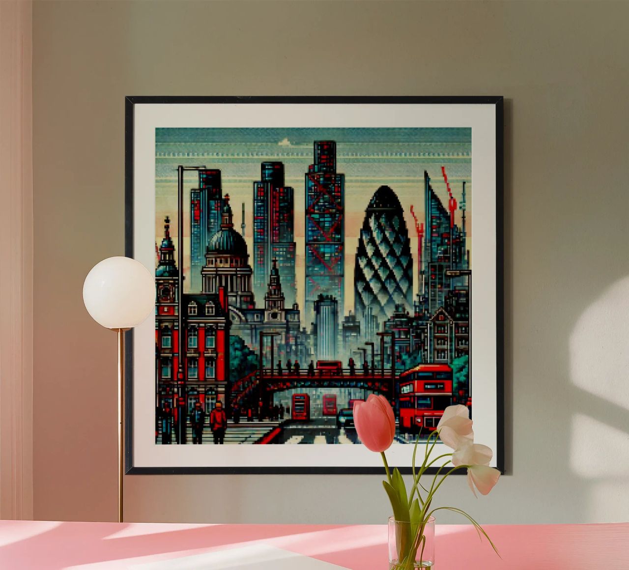 London - Pixelart poster by pixelart