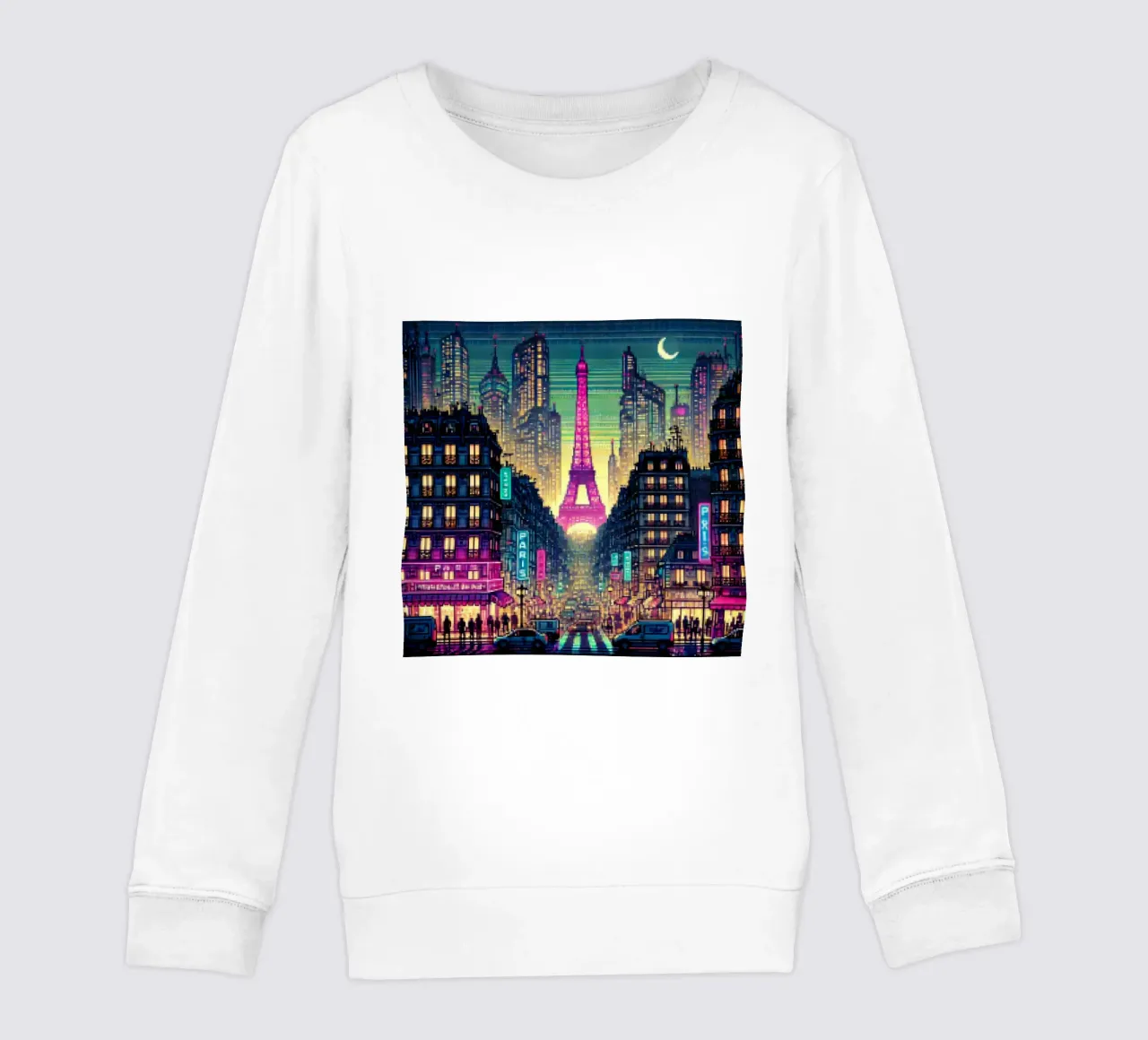Parigi - Pixelart felpa bambino da pixelart