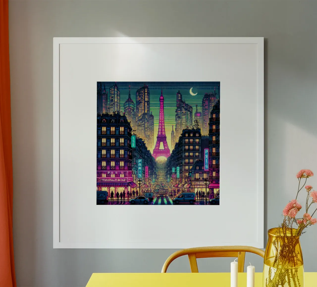 Paris - Pixelkunst Hahnemühle von pixelart