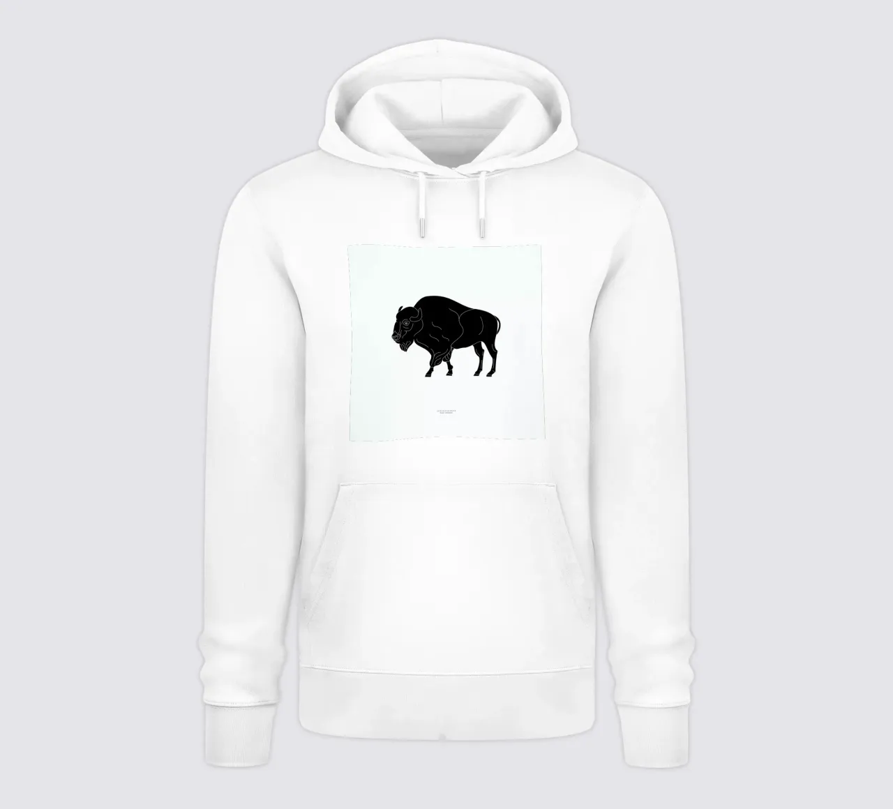 Skedehornede Black felpa con cappuccio da Swen Swensøn