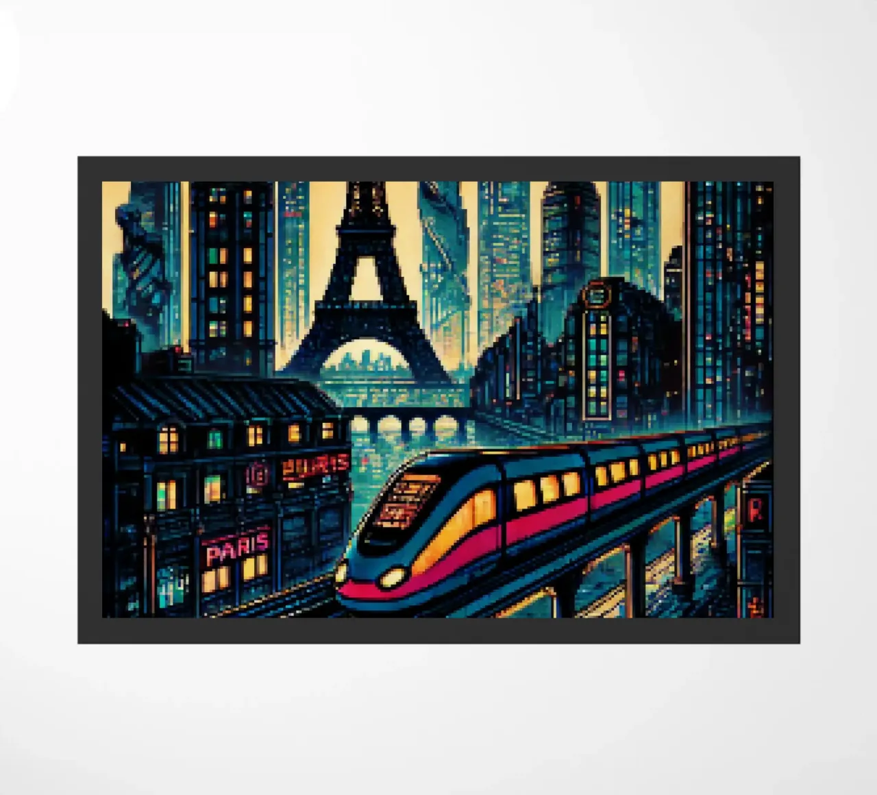 Parigi - Pixelart zerbino da pixelart
