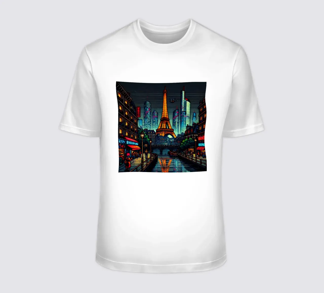 Parigi - Pixelart t-shirt da pixelart
