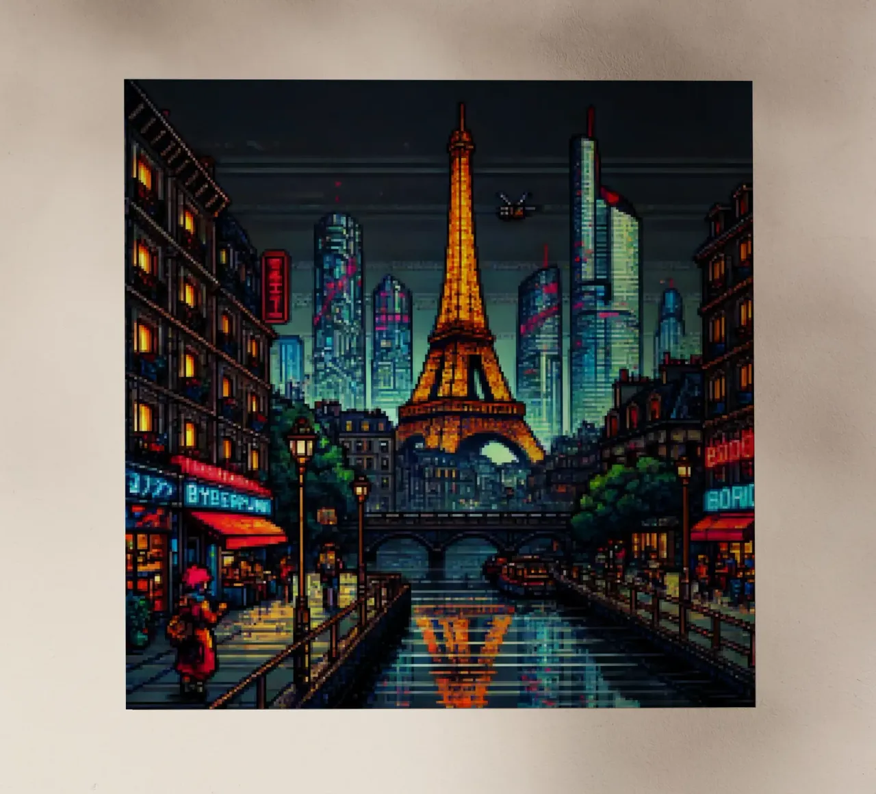 Parigi - Pixelart pellicola backlit da pixelart