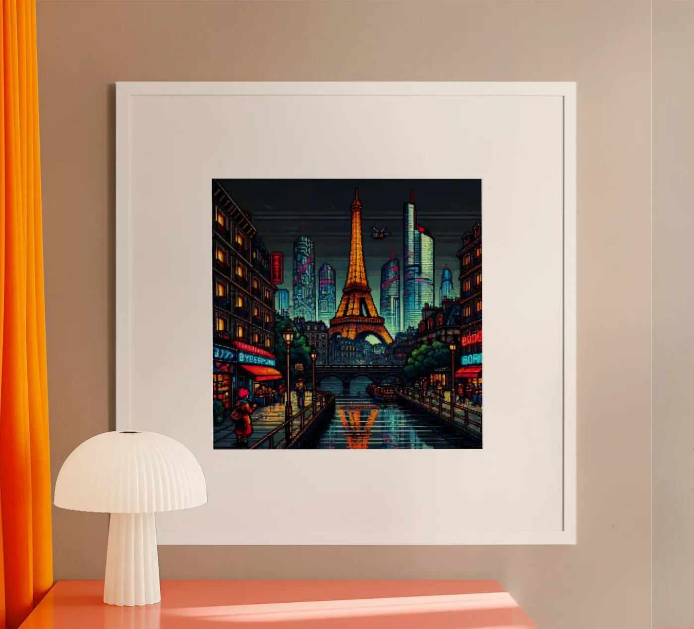 Parigi - Pixelart poster da pixelart