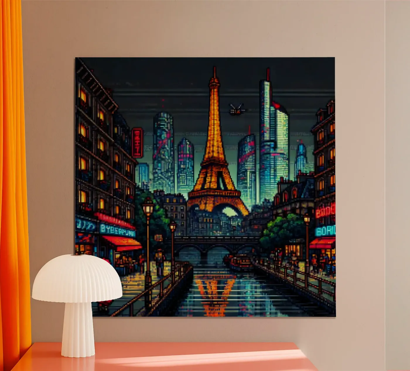 Parigi - Pixelart poster da pixelart