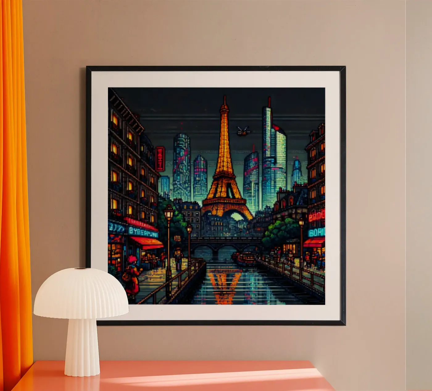 Parigi - Pixelart poster da pixelart