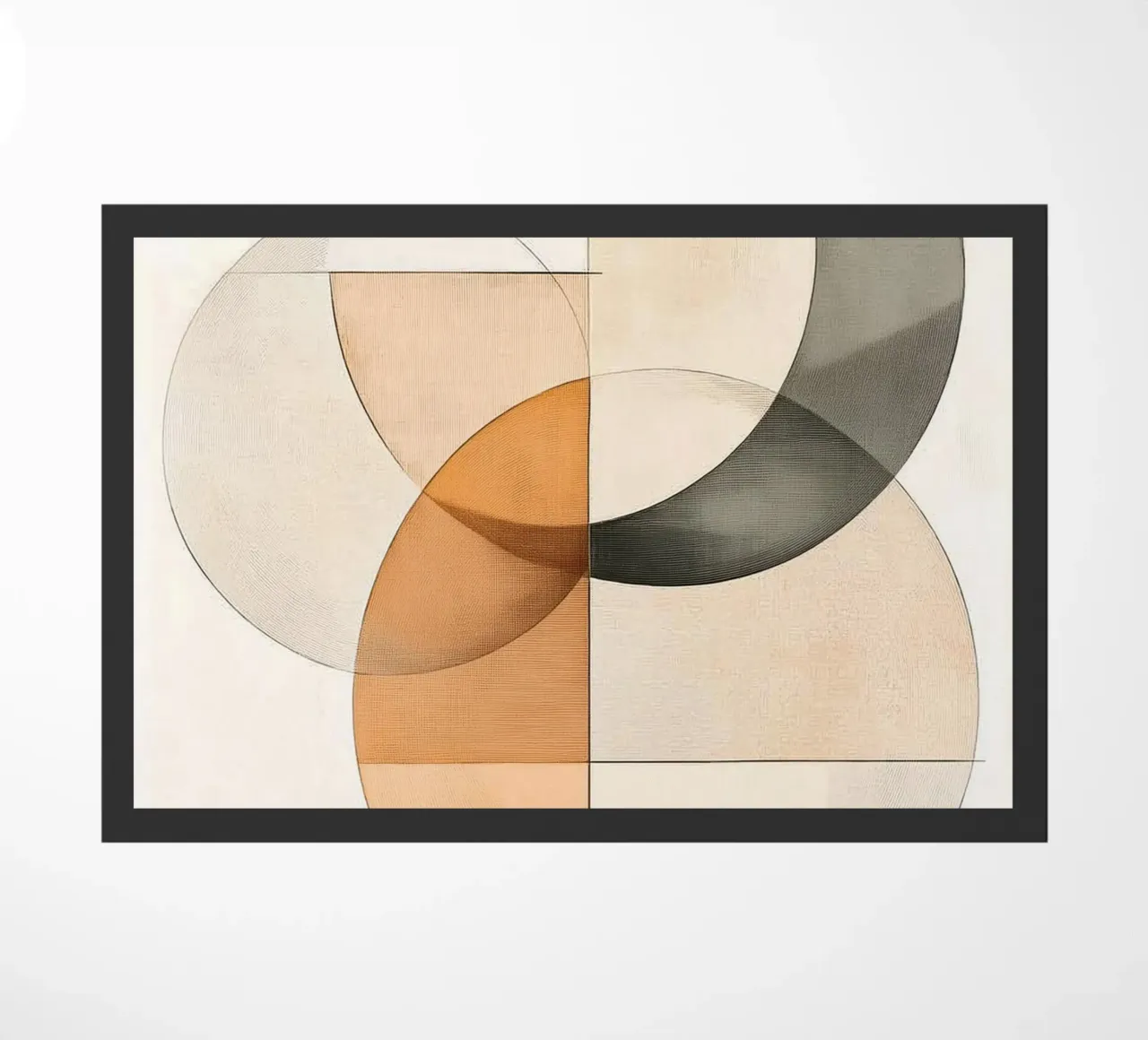 Abstract circles doormat by Imagine