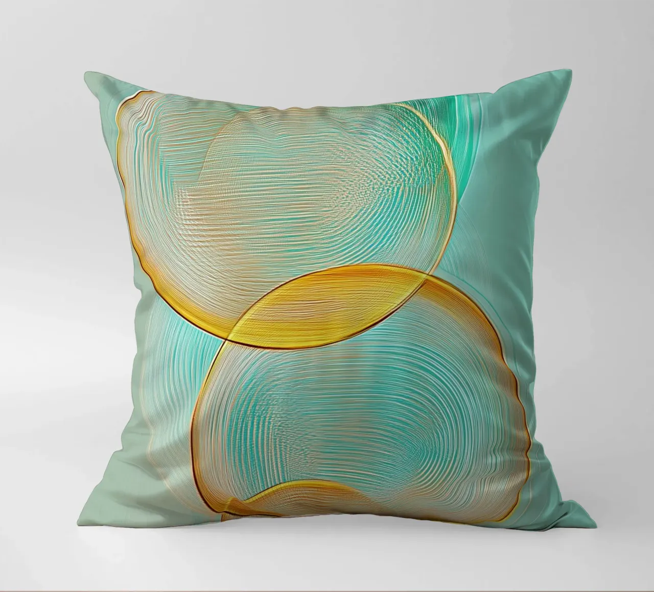 Abstract circles decorative cushion by Imagine