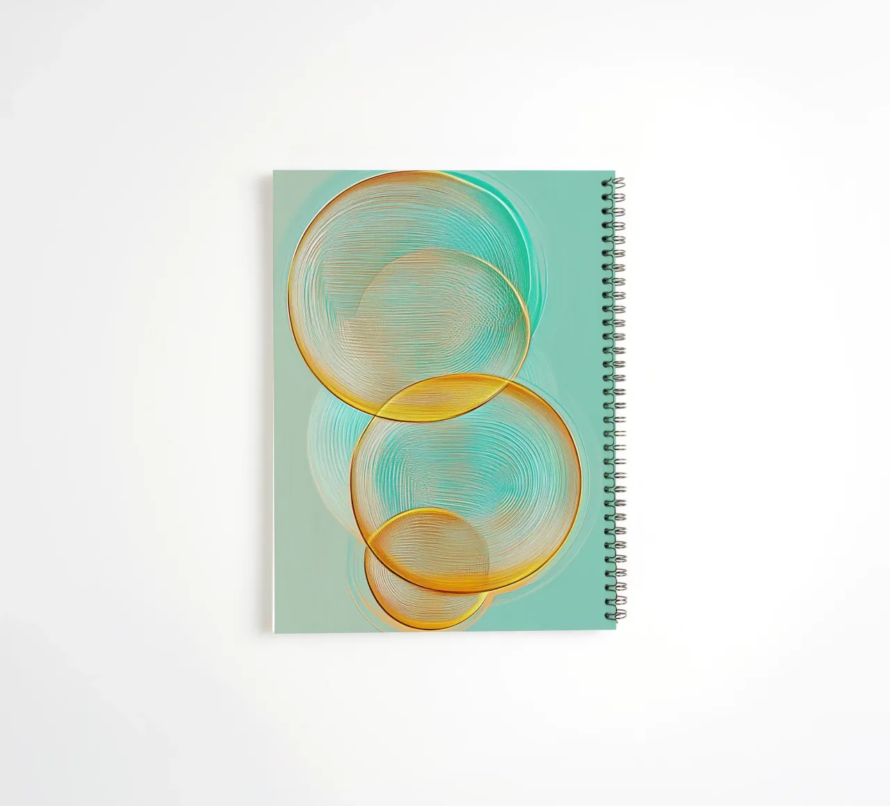 Abstract circles spiral notebook by Imagine