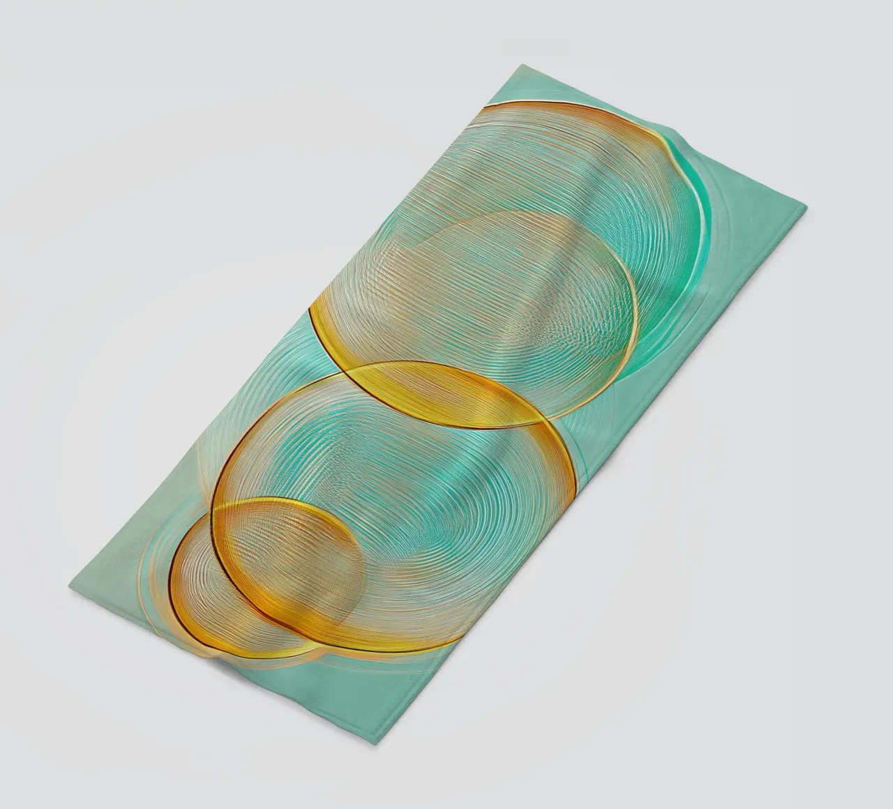 Abstract circles beach towel by Imagine