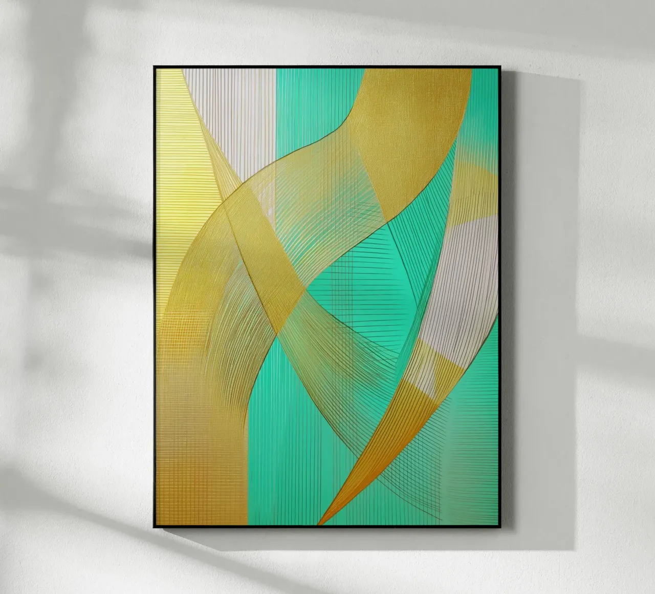 Astratto con oro plexiglass da Imagine