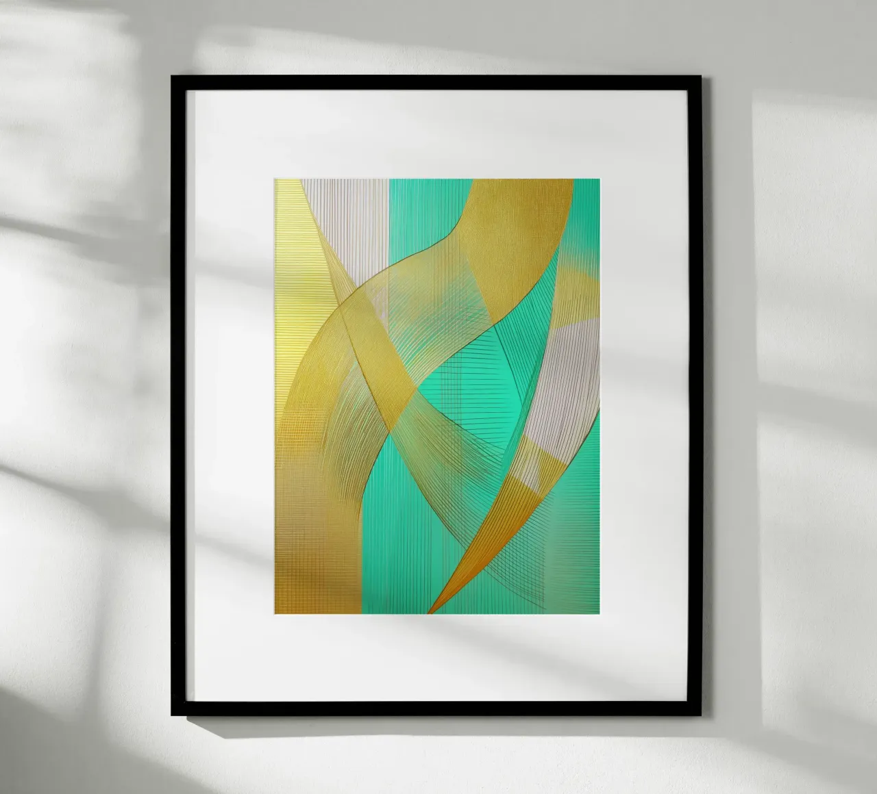 Abstract met goud hahnemühle van Imagine