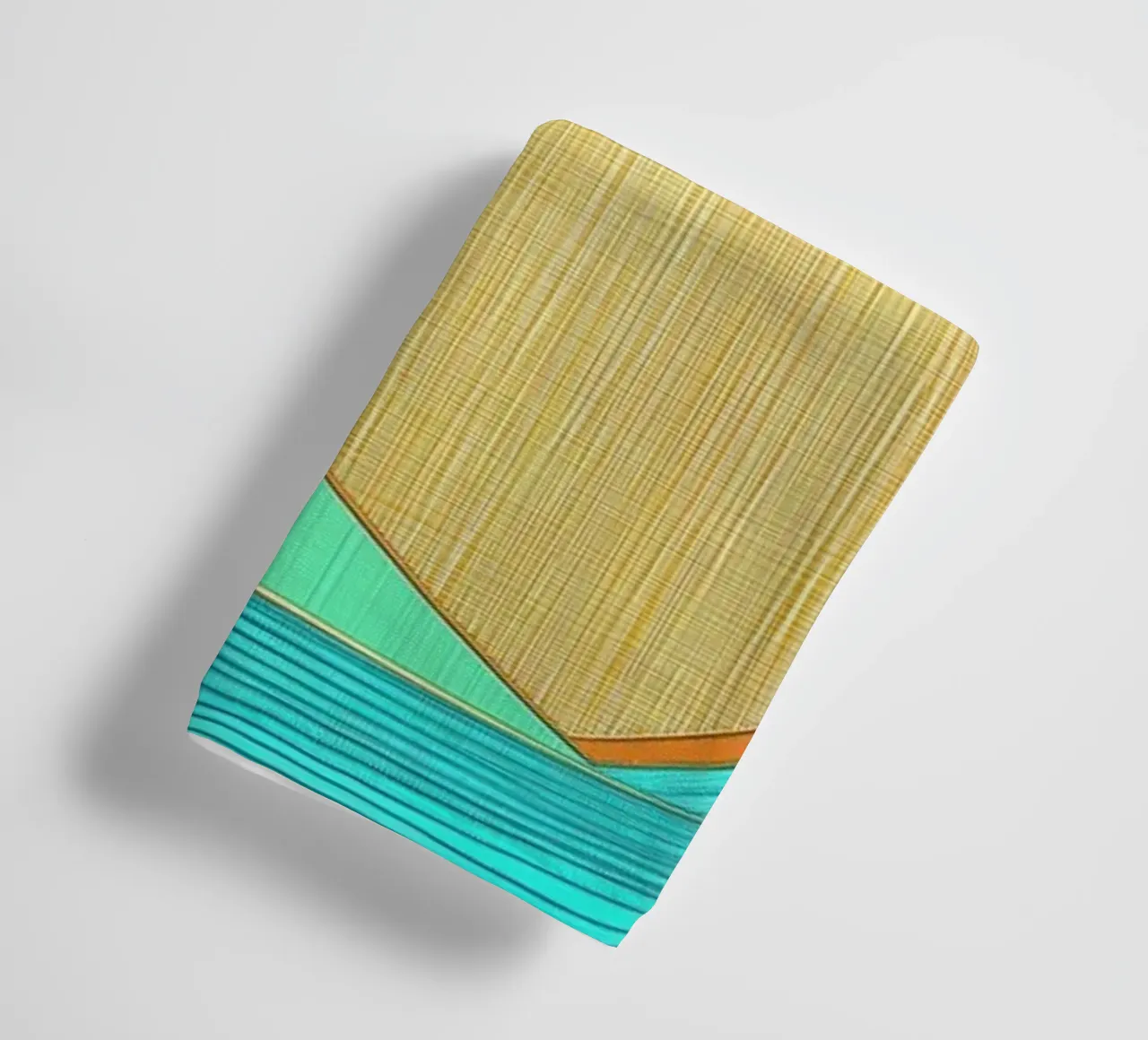 Forme astratte in blu oro asciugamano da bagno da Imagine