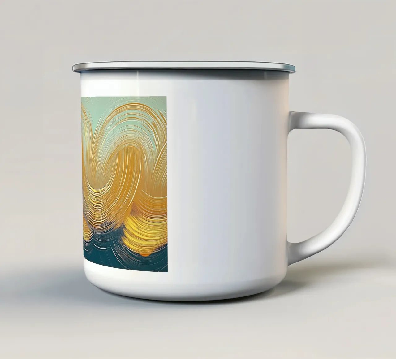Oro astratto tazza in smalto da Imagine