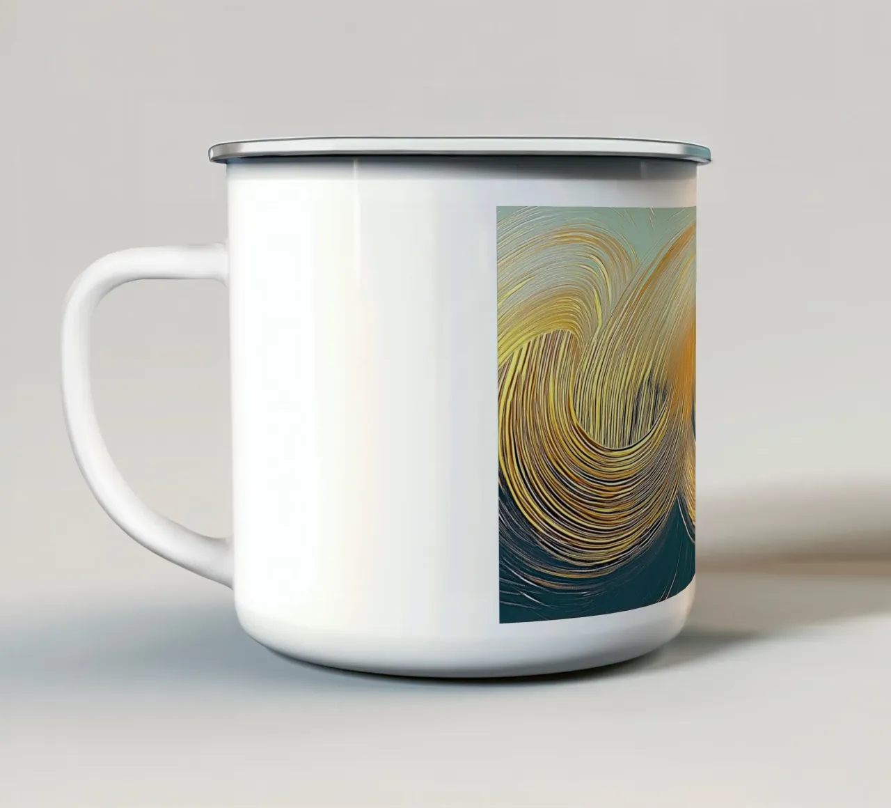 Oro astratto tazza in smalto da Imagine