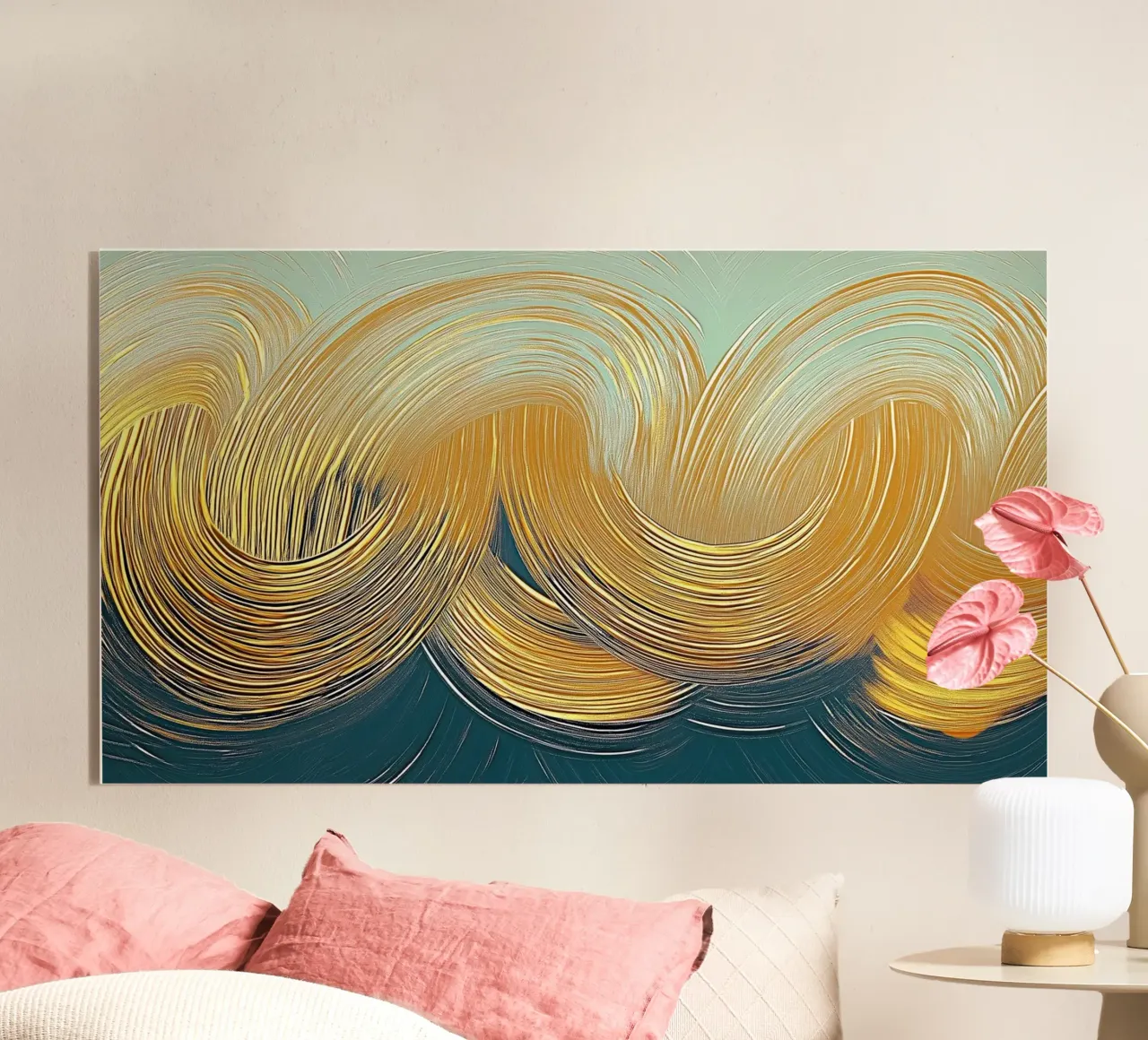 Oro abstracto metacrilato de Imagine