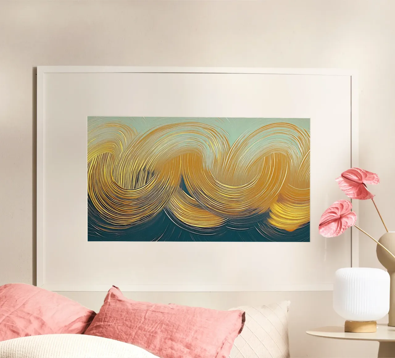 Abstract gold poster by Imagine
