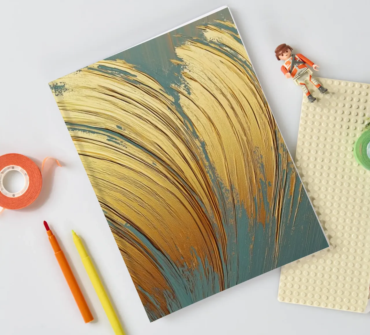 Abstract gold notebook by Imagine