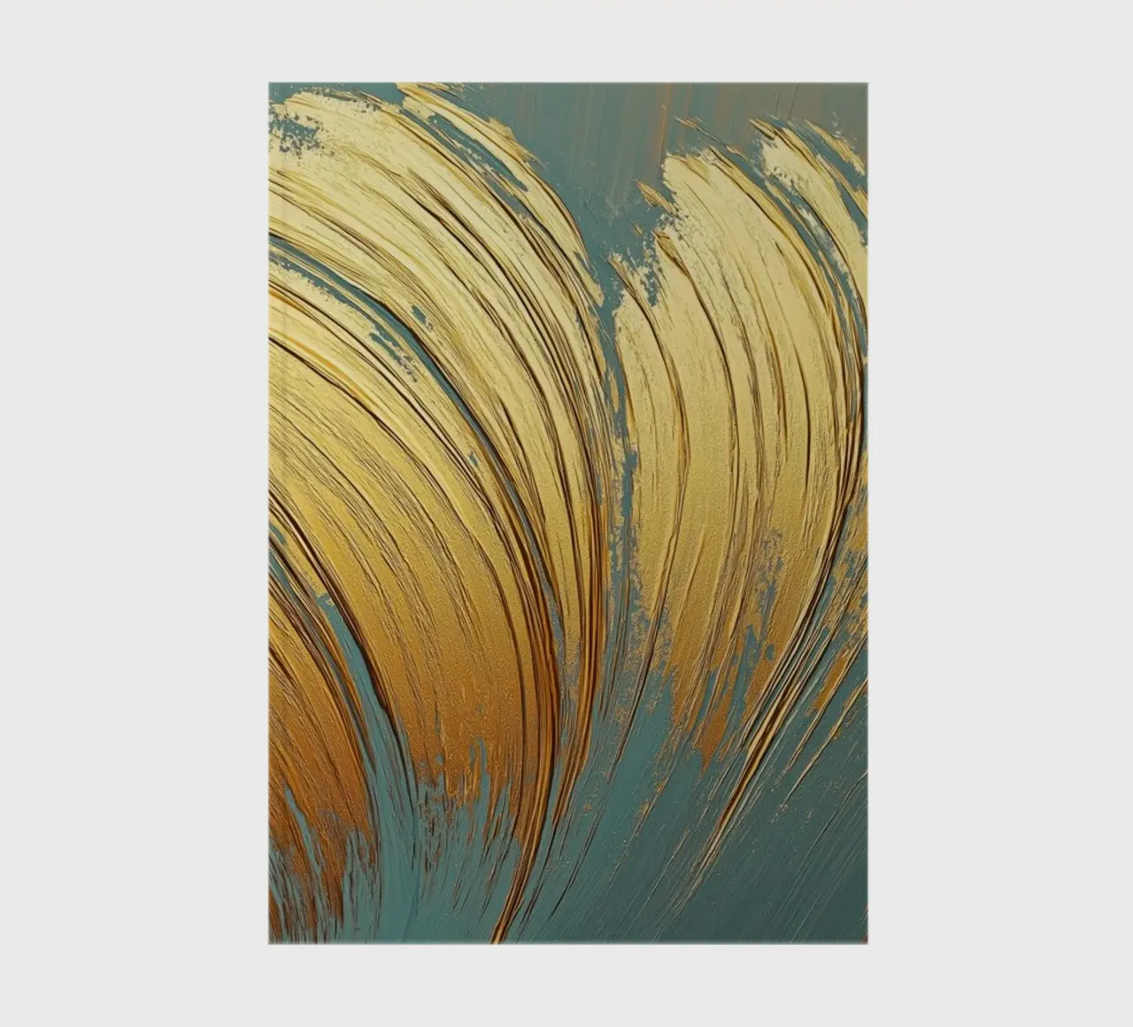 Abstract gold notebook by Imagine