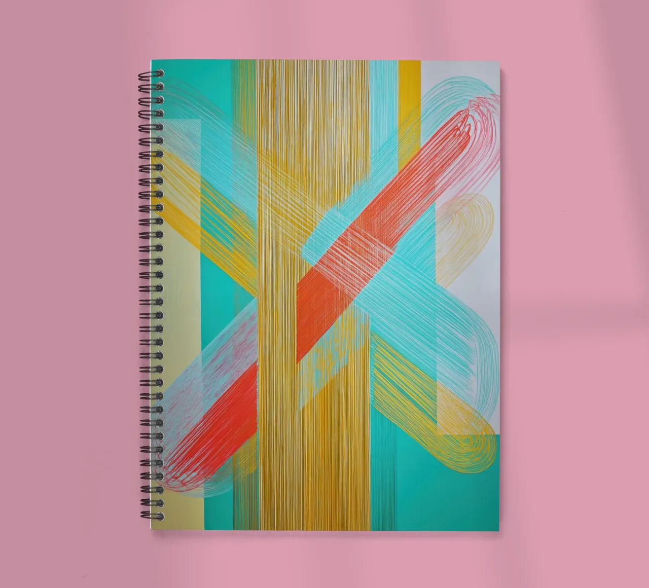 Abstract forms spiral notebook by Imagine