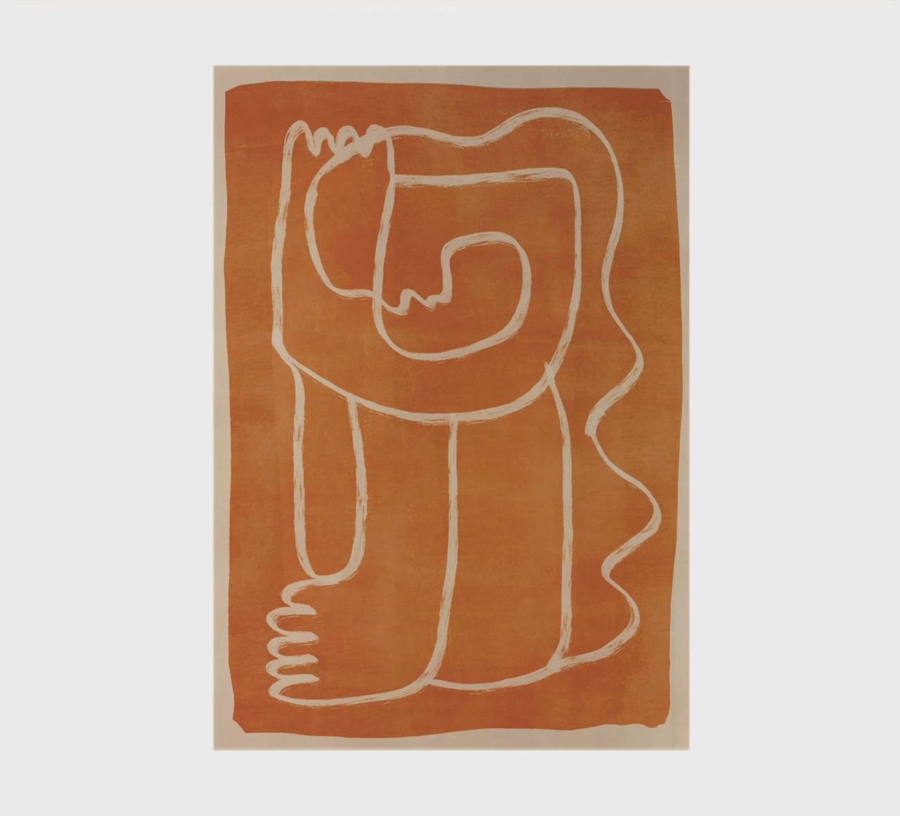 Abstract line art Figure 2 notebook by ThingDesign