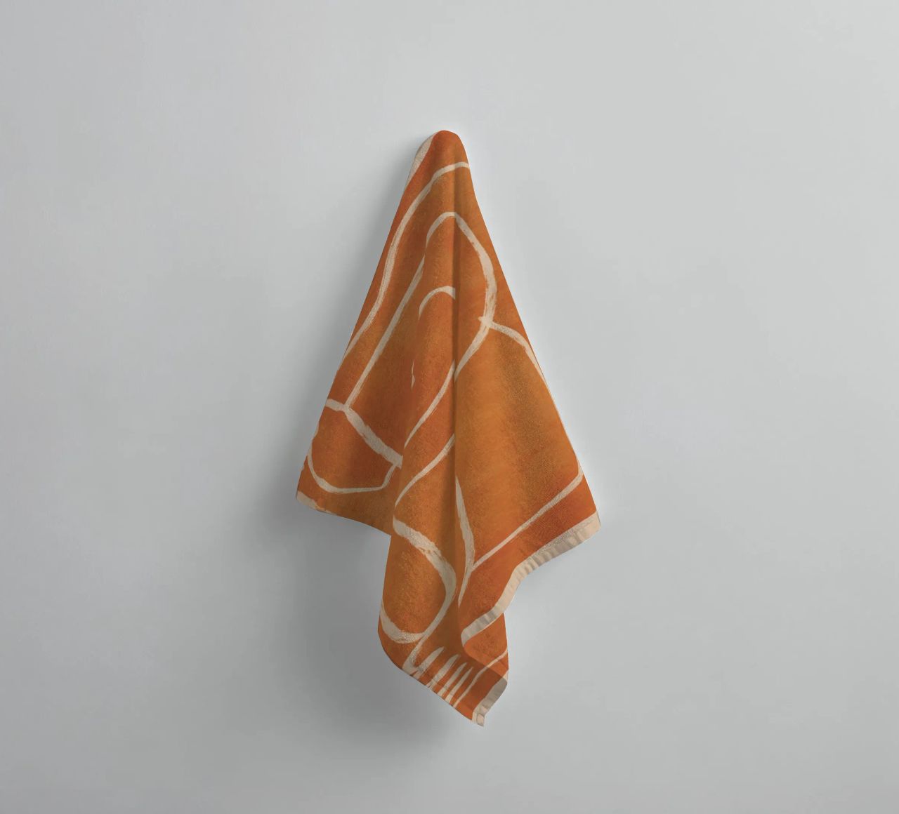 Abstract line art Figure 2 towel by ThingDesign