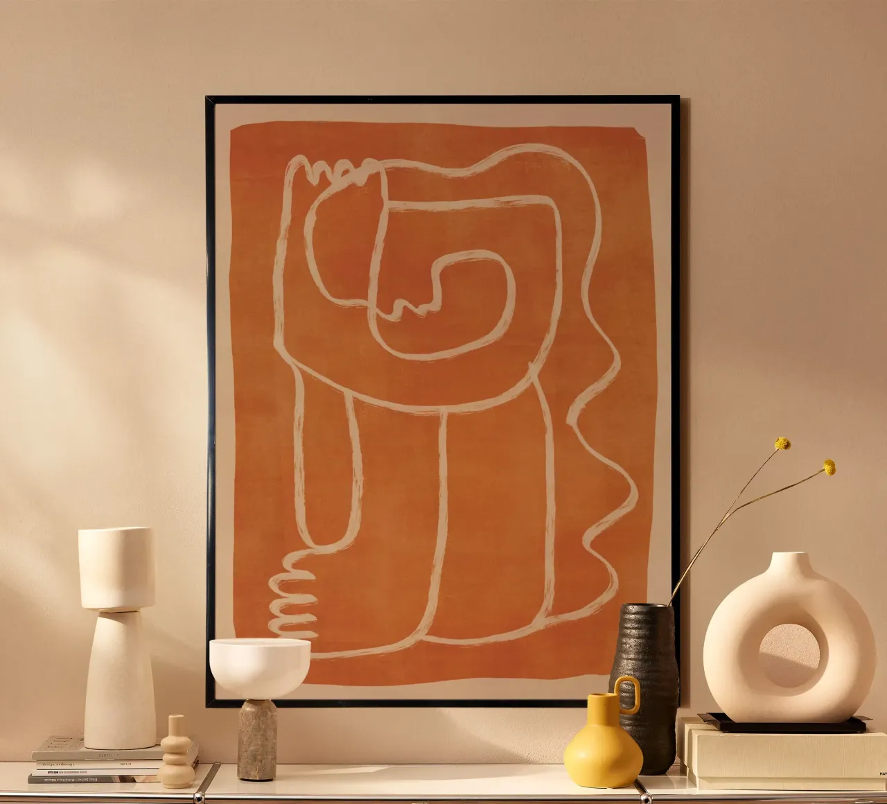 Dessin au trait abstrait Figure 2 poster de ThingDesign