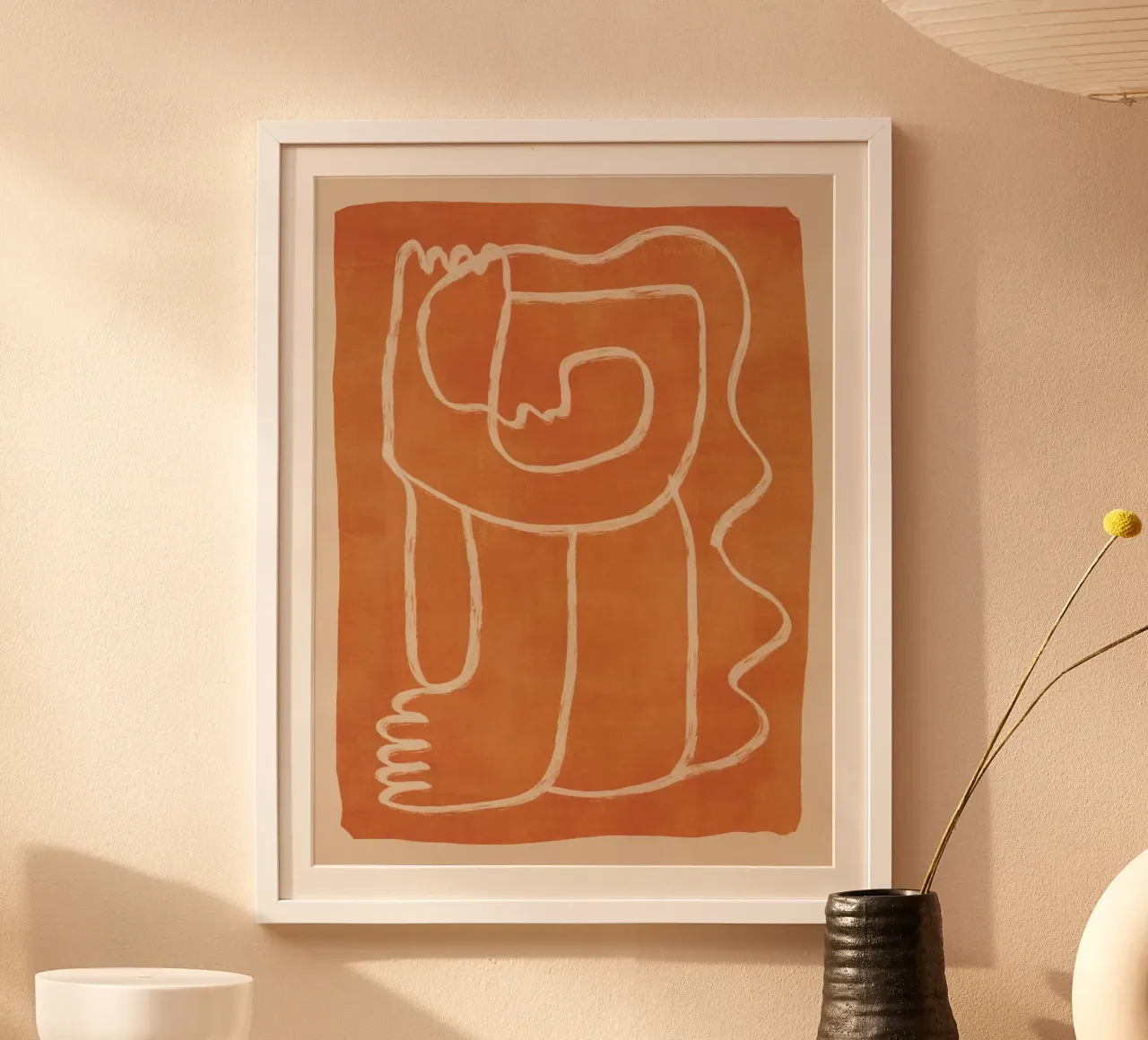 Dessin au trait abstrait Figure 2 poster de ThingDesign