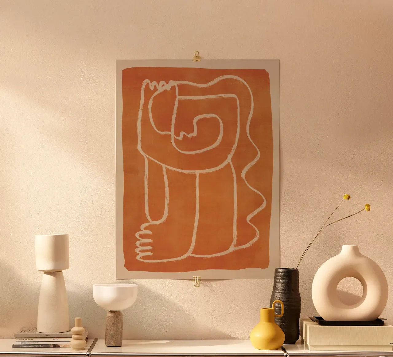 Dessin au trait abstrait Figure 2 poster de ThingDesign
