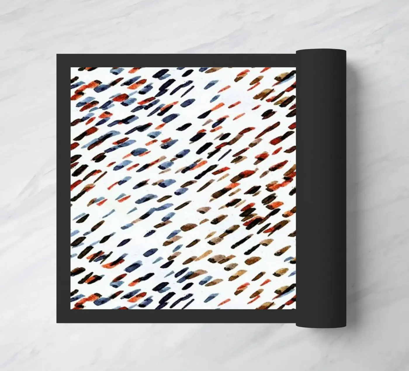 Colourful Rain doormat by Niina Pechkovskaya