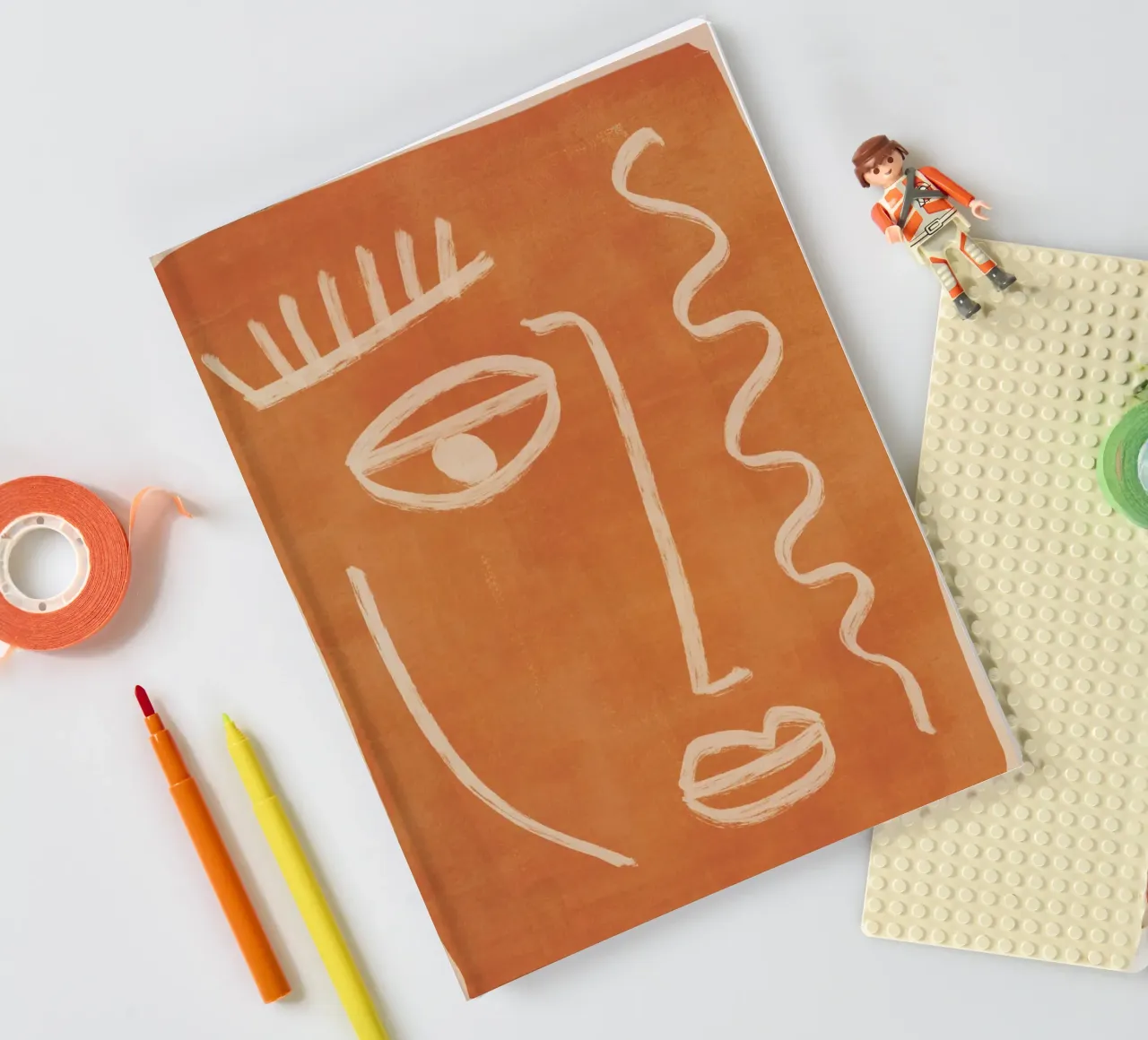 Abstract Face 26 notebook by ThingDesign