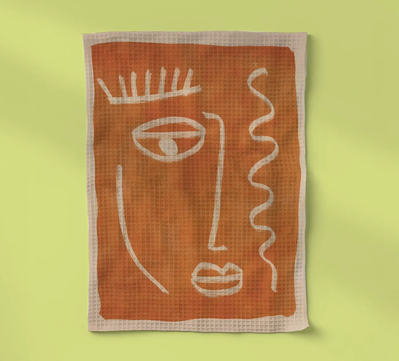 Visage abstrait 26 torchon de ThingDesign