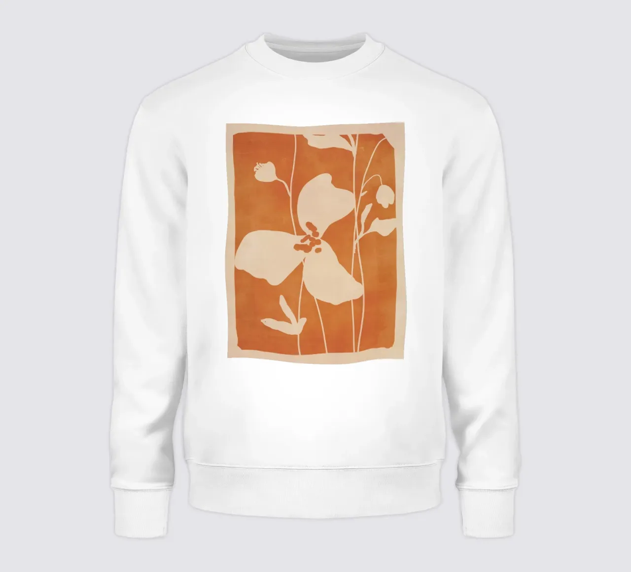 Fiori astratti minimali 4 felpa da ThingDesign