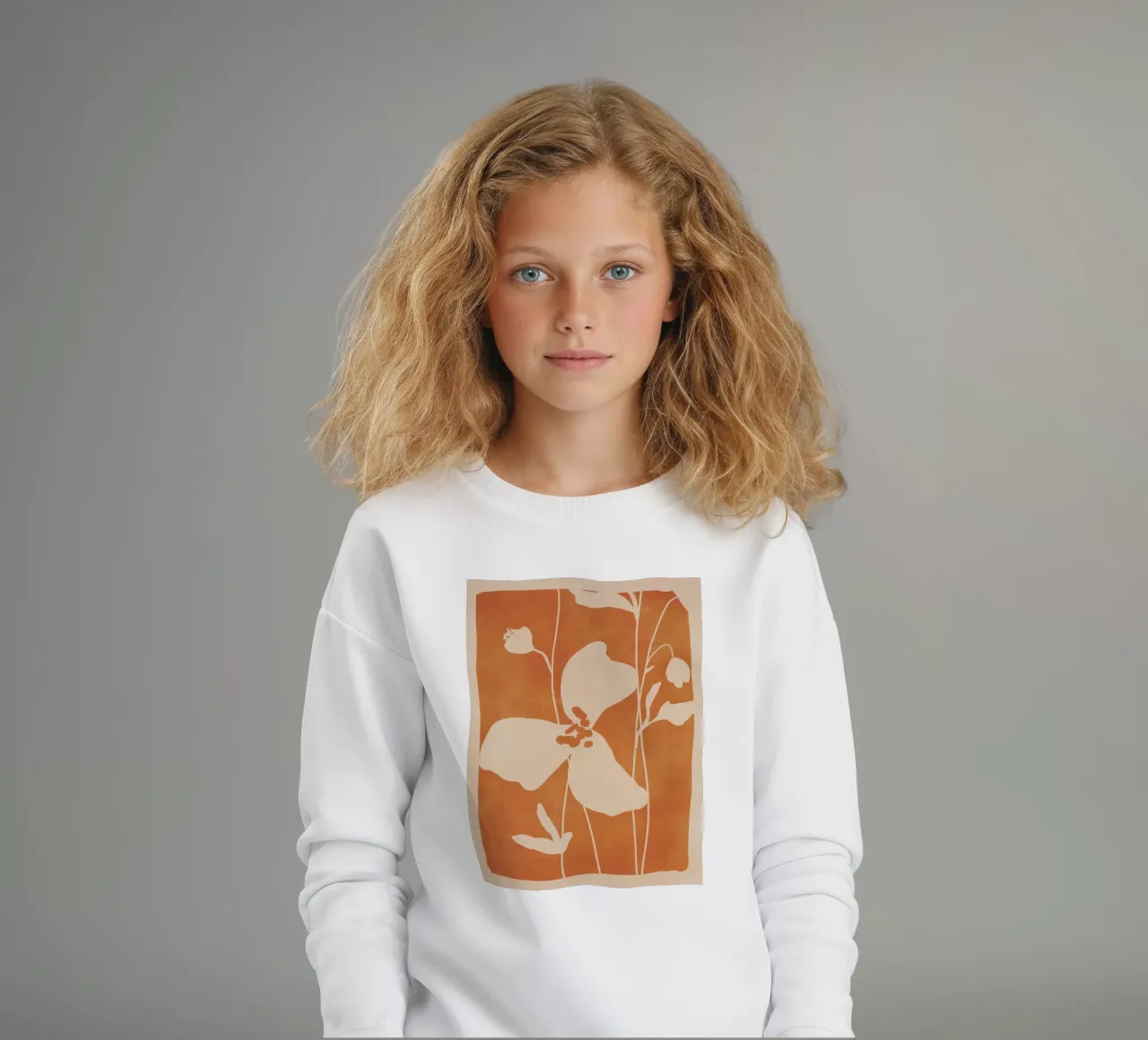 Fiori astratti minimali 4 felpa bambino da ThingDesign