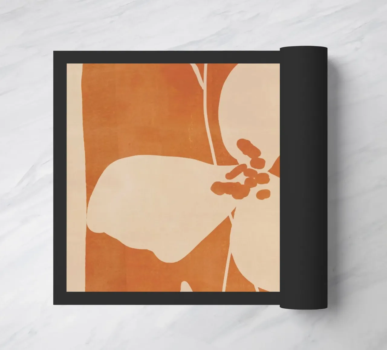 Fiori astratti minimali 4 zerbino da ThingDesign