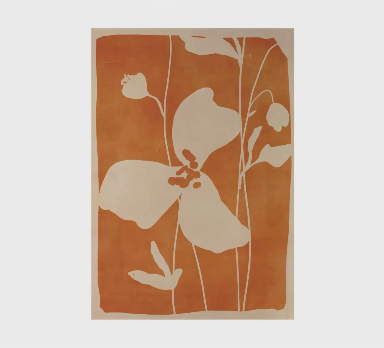 Abstract Minimal Flowers 4 notebook by ThingDesign