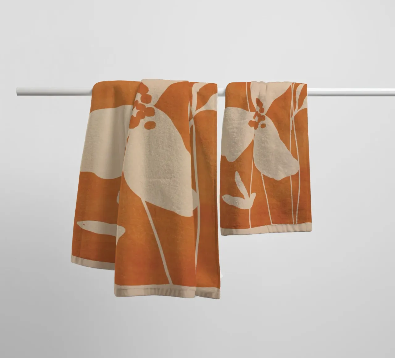 Abstract Minimal Flowers 4 towel by ThingDesign
