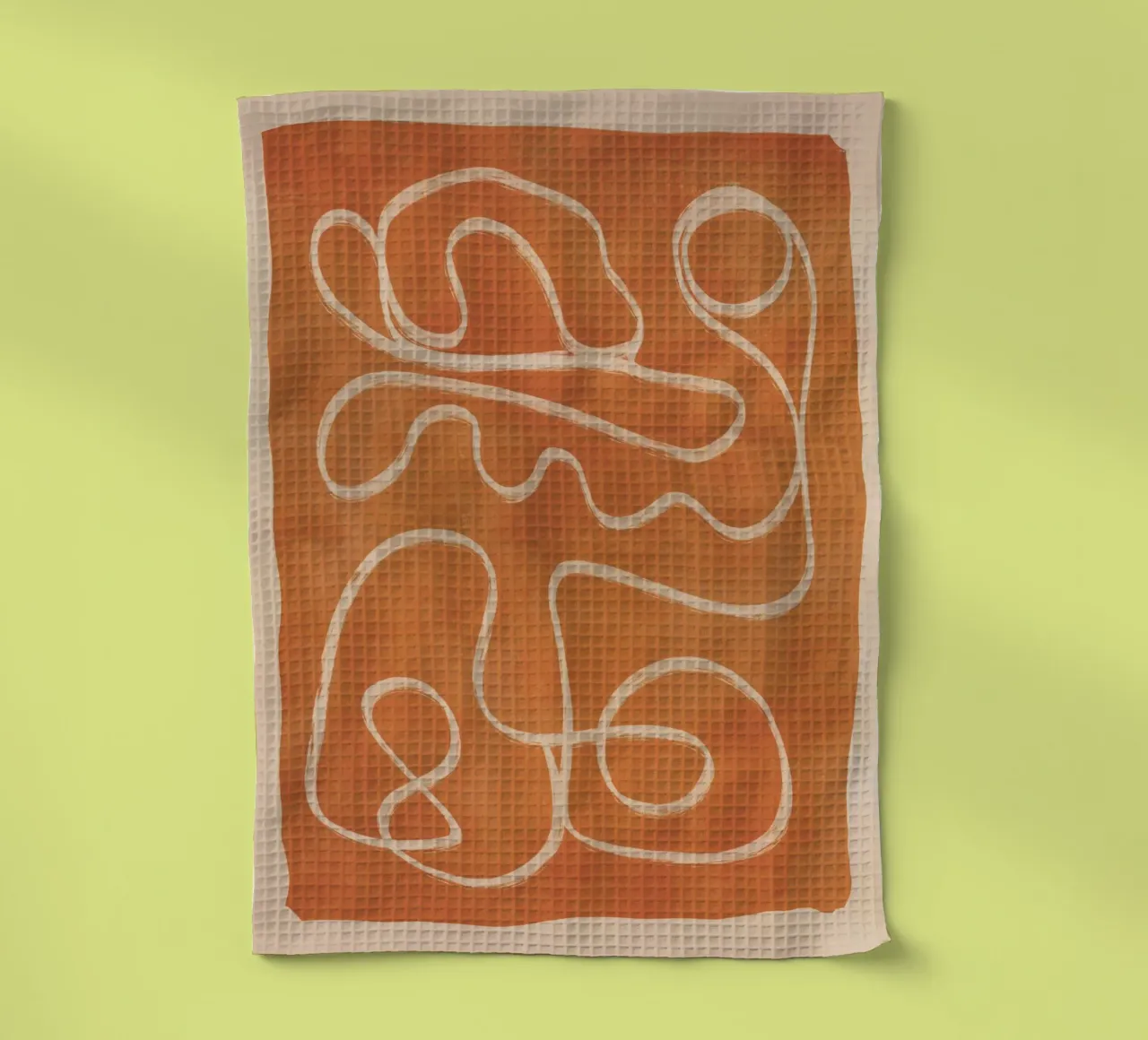 Dessin au trait abstrait 53 torchon de ThingDesign