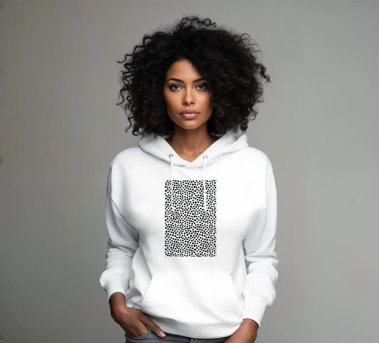 Small Dots sudadera con capucha de Niina Pechkovskaya